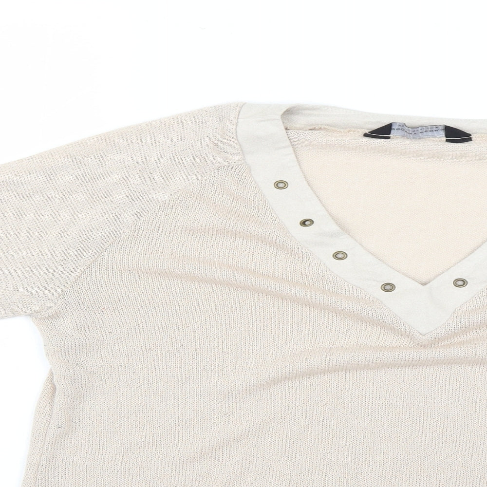 Dorothy Perkins Mens Beige   Pullover Jumper