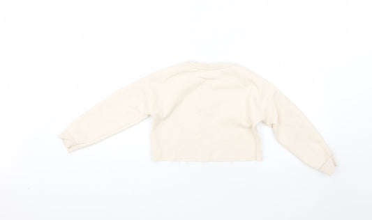 Matalan Girls Beige   Pullover Jumper Size 6 Years