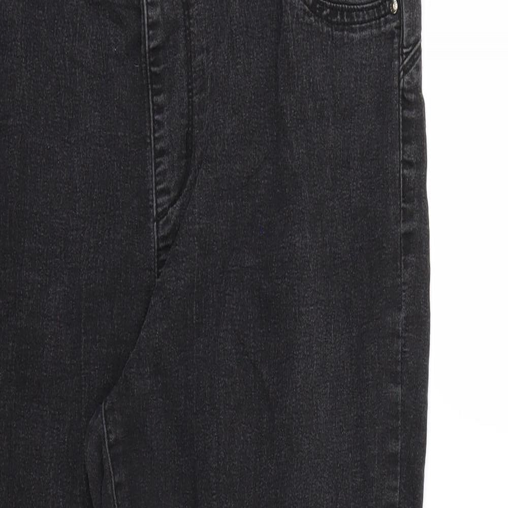 Denim & Co. Womens Black   Skinny Jeans Size 18 L26 in