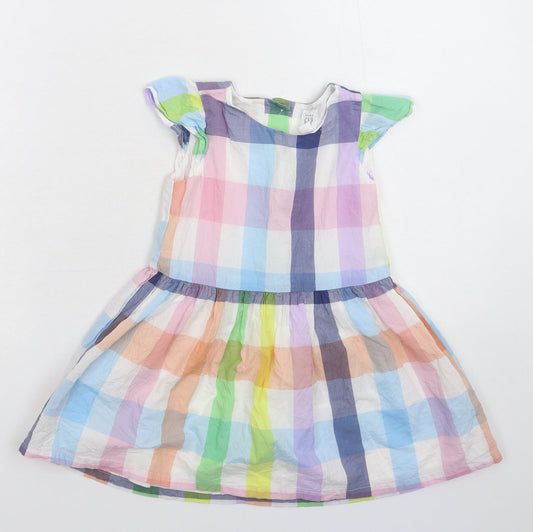 Gap Girls Multicoloured Check  Fit & Flare  Size 36 Months