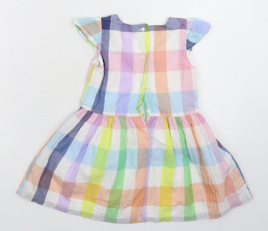 Gap Girls Multicoloured Check  Fit & Flare  Size 36 Months