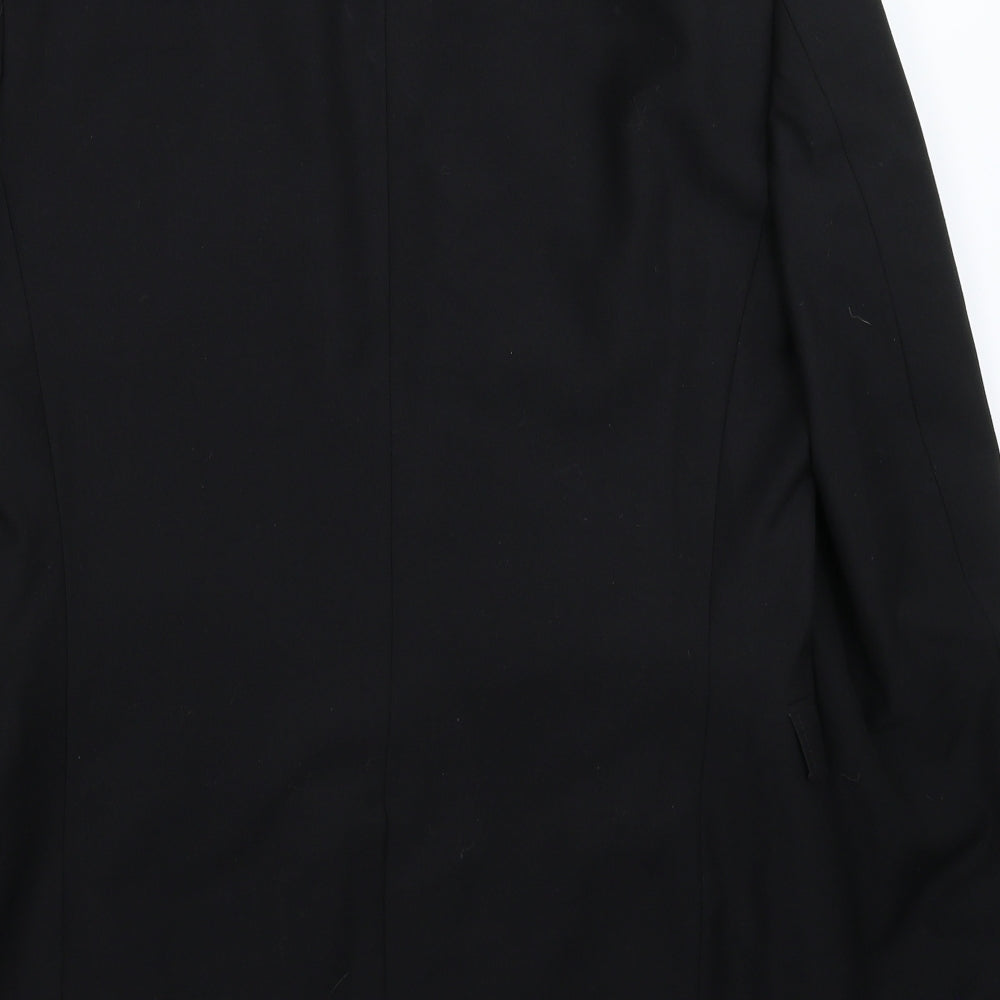 Butler & Webb Mens Black   Jacket Suit Jacket Size 38