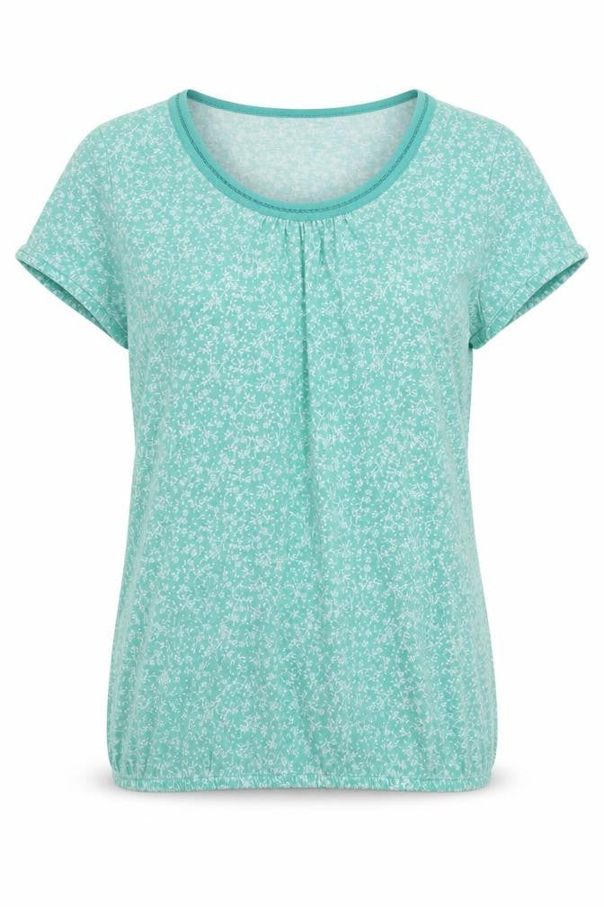 Bonmarché Womens Green Floral Top Pyjama Top Size 14
