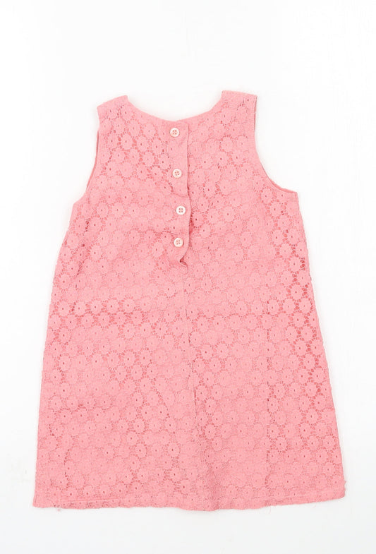 Matalan Girls Pink  Lace A-Line  Size 3-4 Years