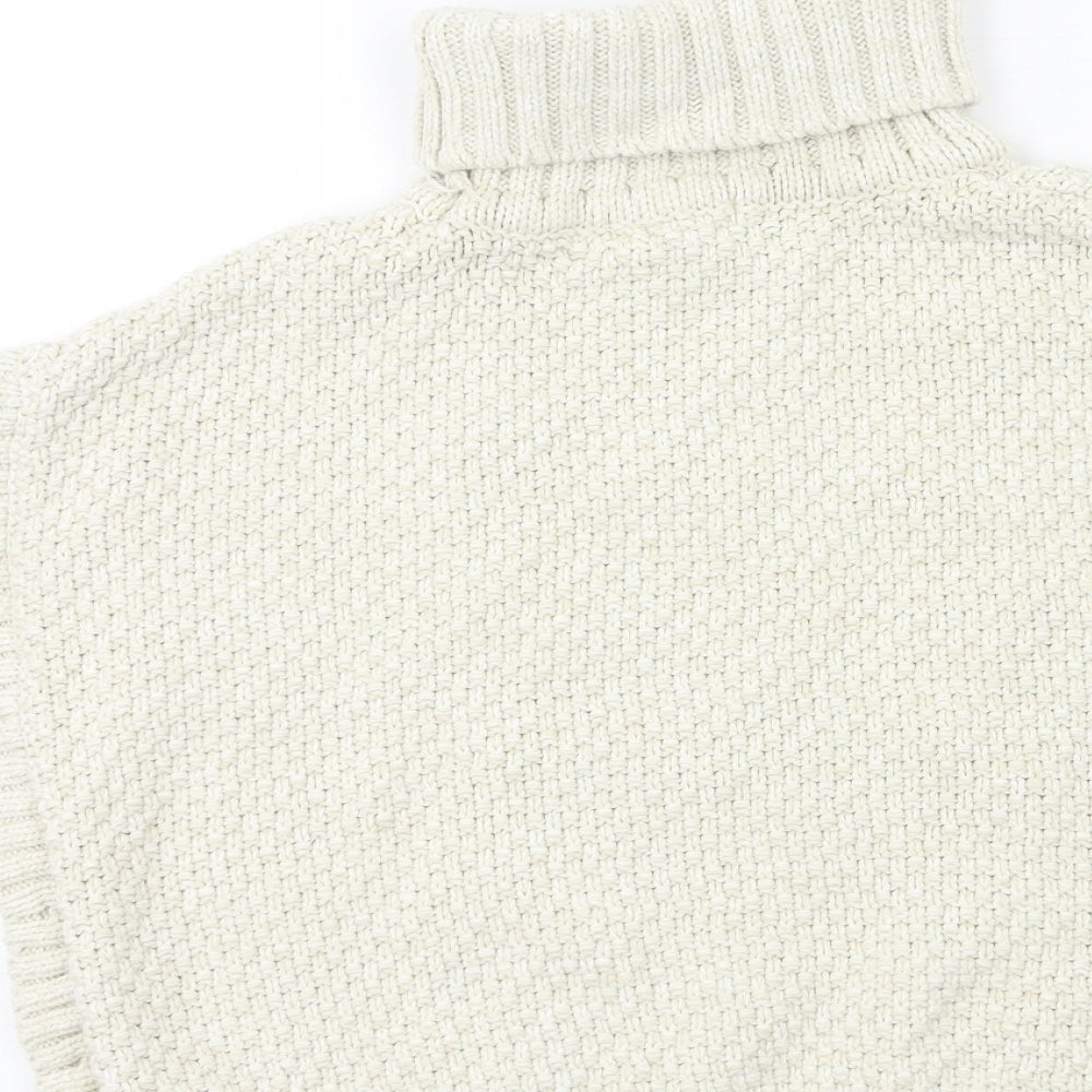 Nula Bug Girls Ivory  Knit Pullover Jumper Size 8 Years