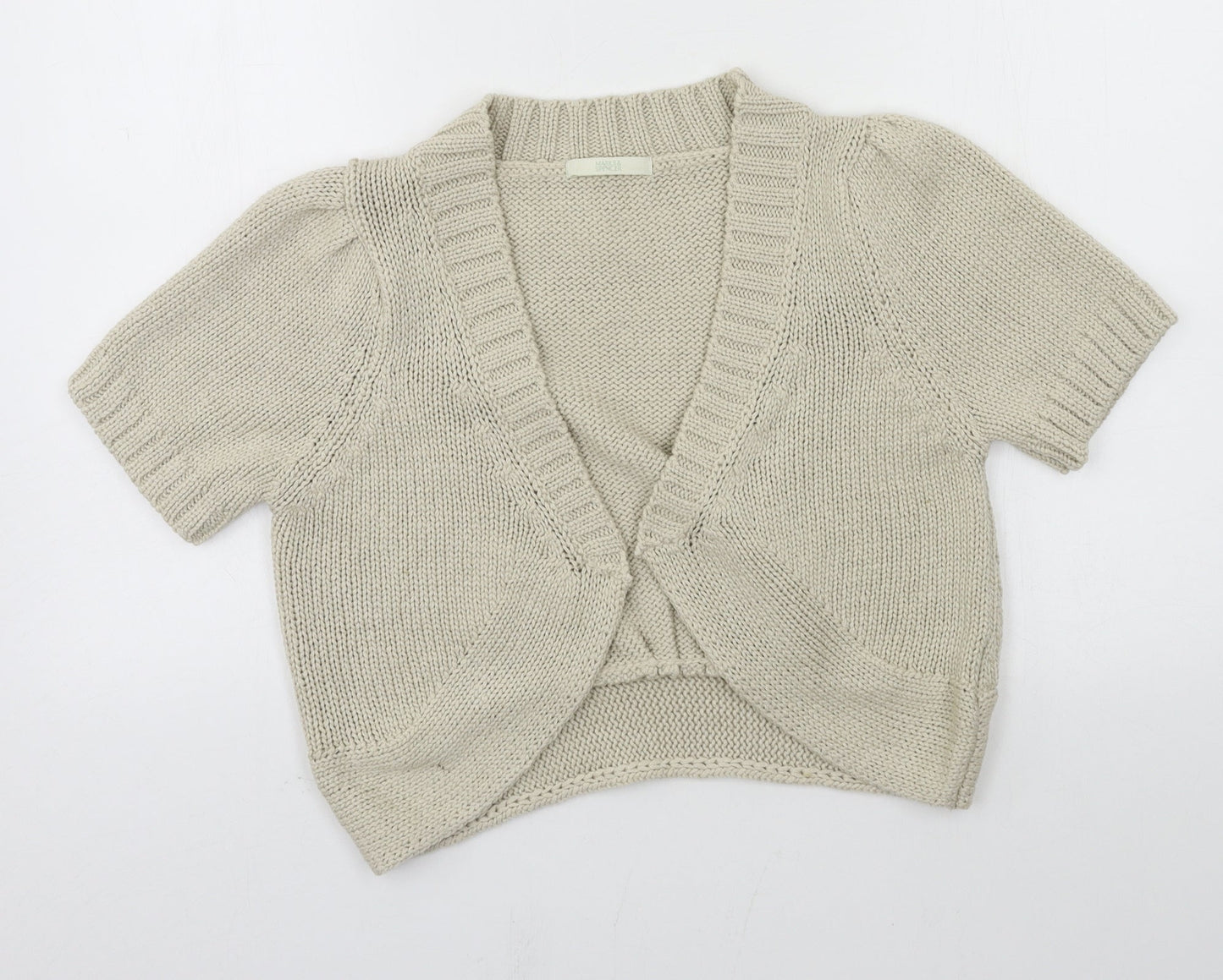 Marks and Spencer Womens Grey  Knit Cardigan Jumper Size 14