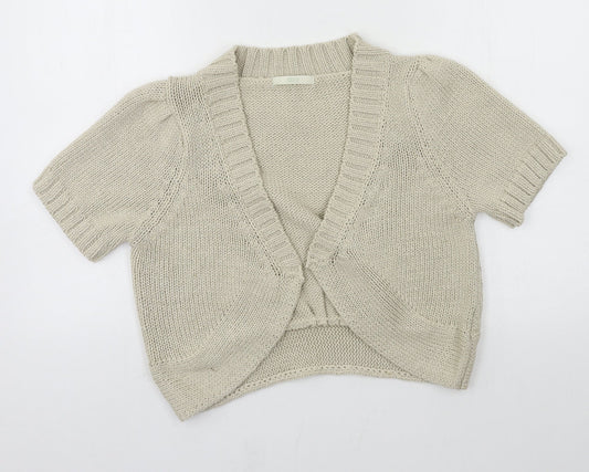 Marks and Spencer Womens Grey  Knit Cardigan Jumper Size 14