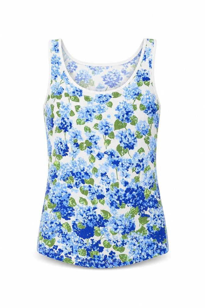 Oasis Womens Multicoloured Floral  Basic Tank Size XS