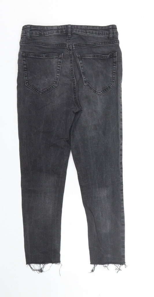 Denim co Womens Black  Denim Skinny Jeans Size 8 L21 in