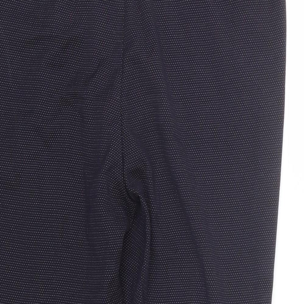 H&M Womens Blue Polka Dot  Dress Pants Trousers Size 16 L25 in