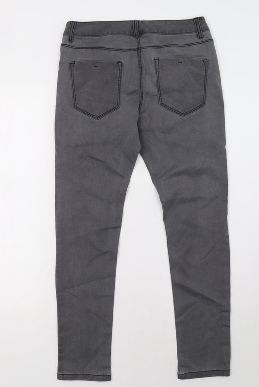 by very Womens Grey   Skinny Jeans Size 10 L28 in