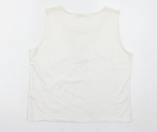 Emreco Womens White   Basic Tank Size 16