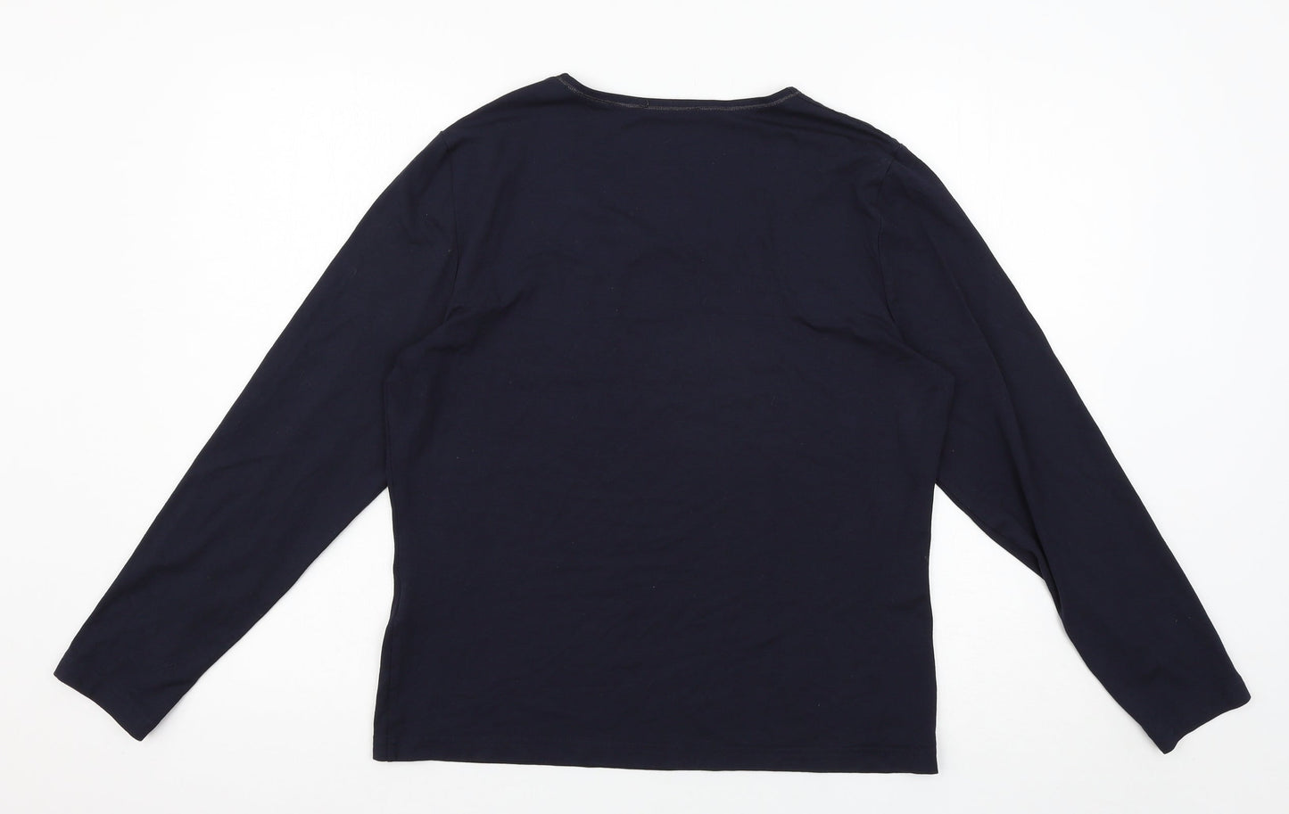 LUCIA Womens Blue   Basic T-Shirt Size 14