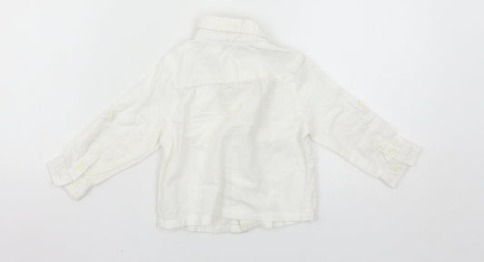 John Lewis Boys White   Basic Casual Size 9-12 Months