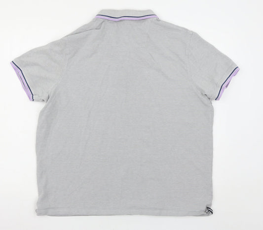 Maine New England Mens Grey    Polo Size XL