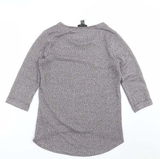New Look Womens Purple  Knit Pullover Jumper Size 8