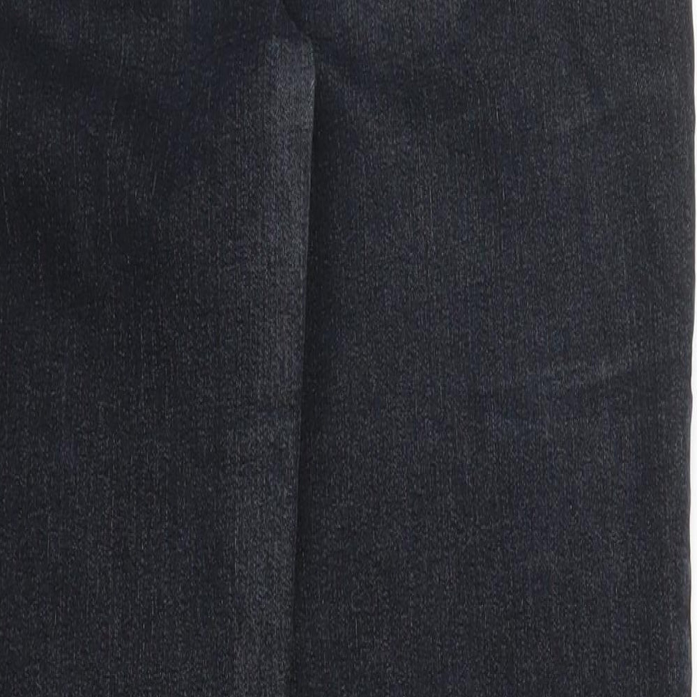 Preworn Womens Black  Denim Skinny Jeans Size 10 L25 in