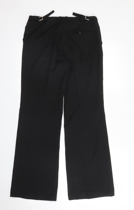 SLN Womens Black   Trousers  Size 10 L29 in