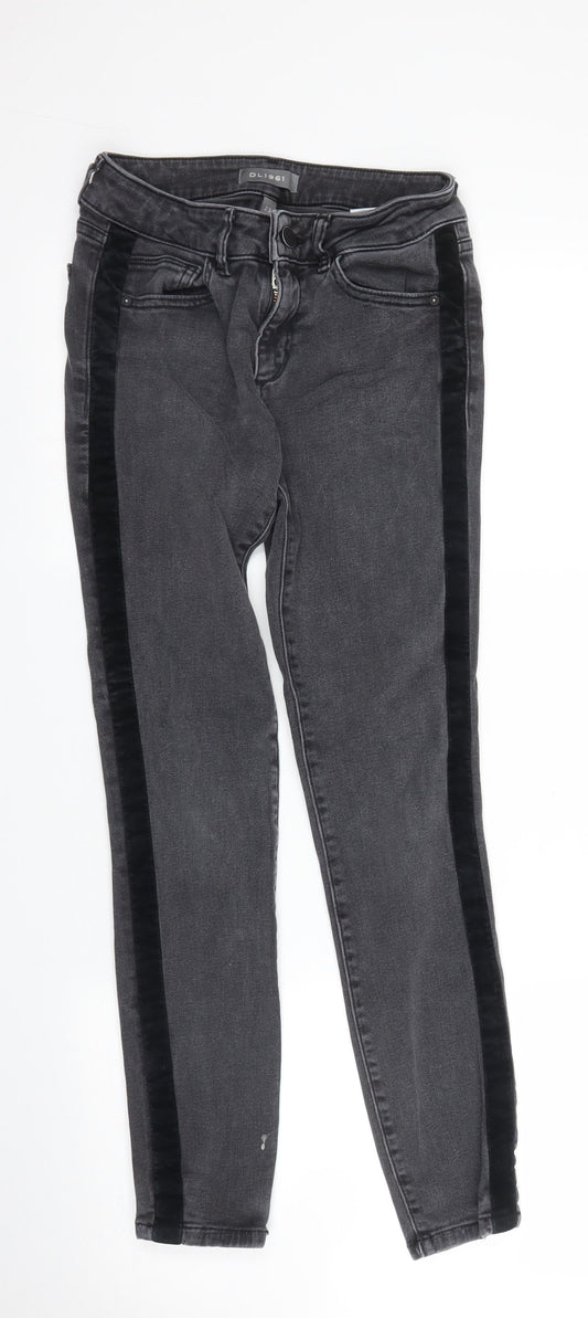 DL1961 Womens Grey  Denim Skinny Jeans Size 23 in L26 in