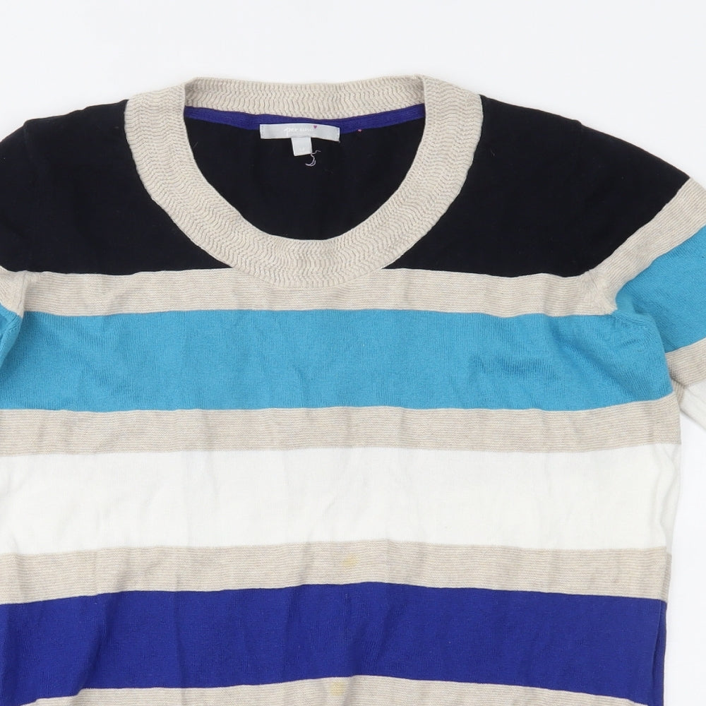 Per Una Womens Blue Striped  A-Line  Size 14