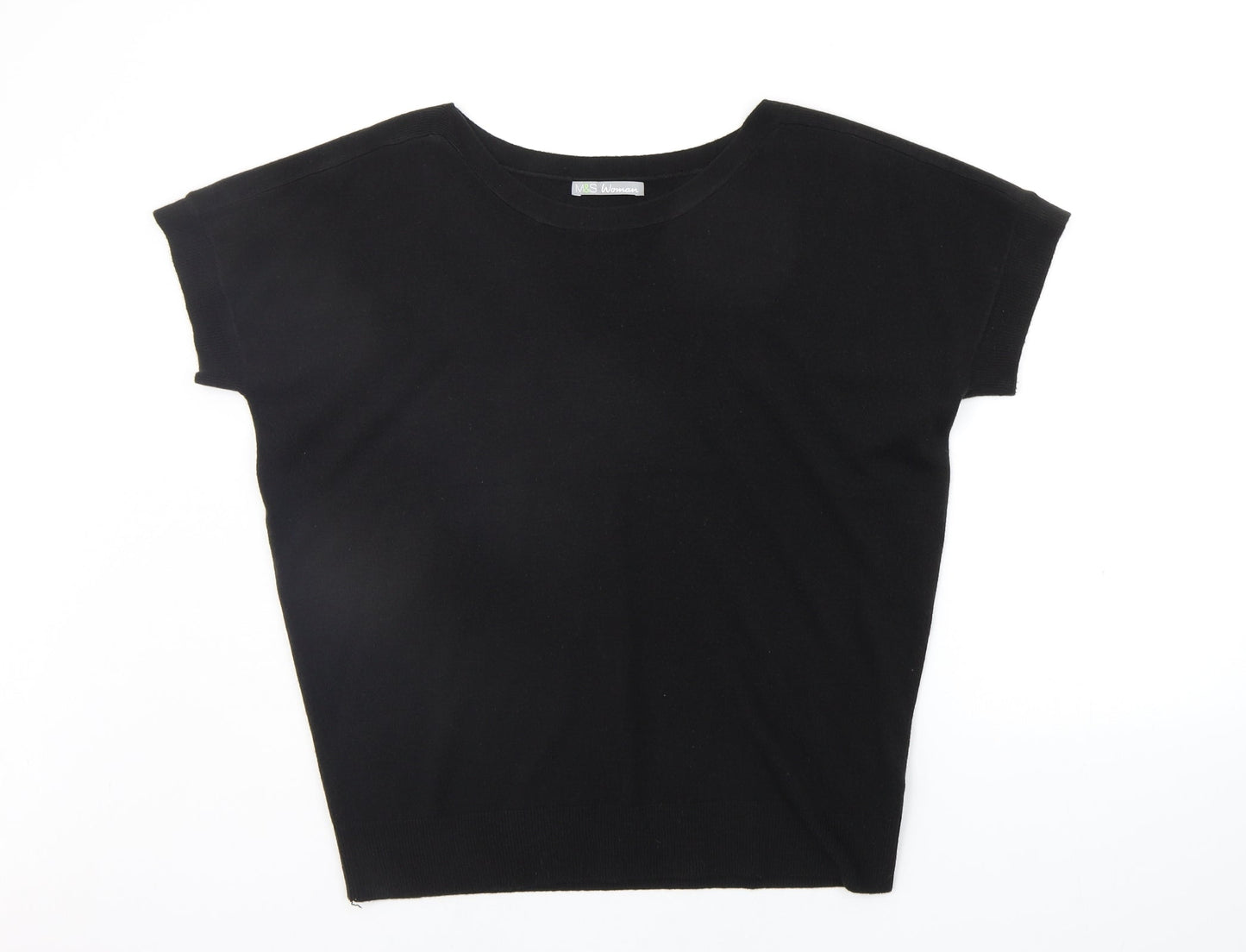 Marks and Spencer Womens Black   Pullover Jumper Size 16