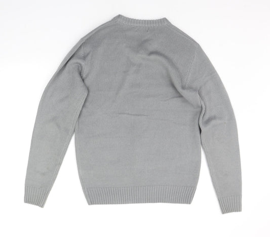 D&H Mens Grey   Pullover Jumper Size S