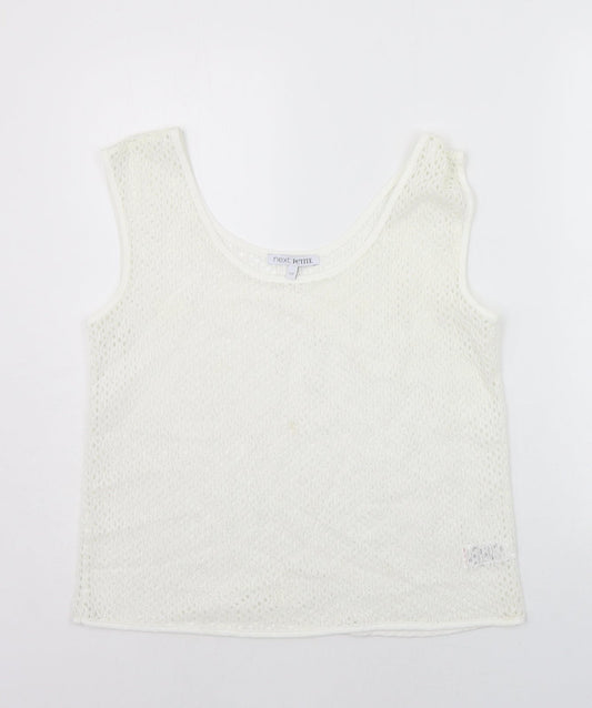 NEXT Womens White   Basic Tank Size 10