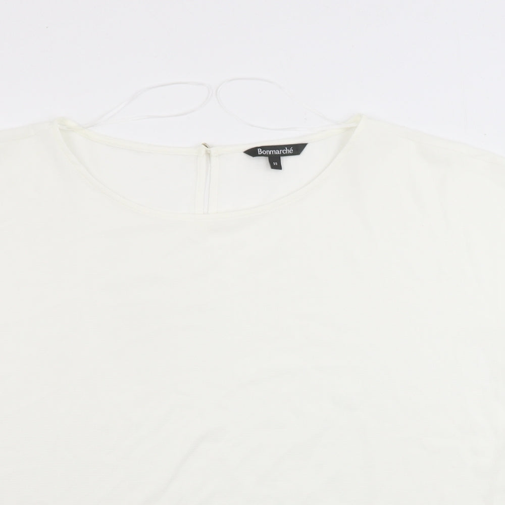 Bonmarché  Womens Ivory   Basic Blouse Size 22