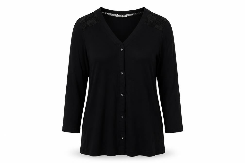 Bonprix Womens Black Cardigan Jumper Size M