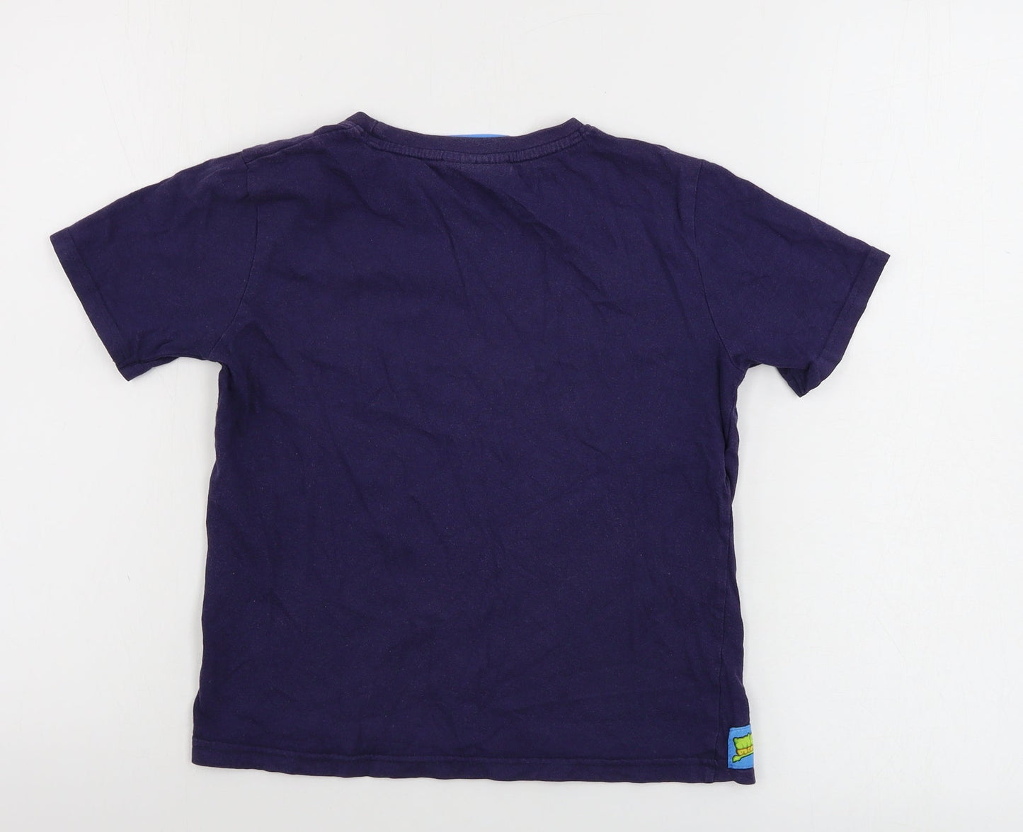 TESCO   Boys Blue   Basic T-Shirt Size 6-7 Years  - Moshi Monsters
