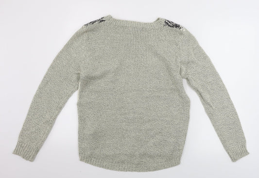 Boohoo  Womens Beige   Pullover Jumper Size M