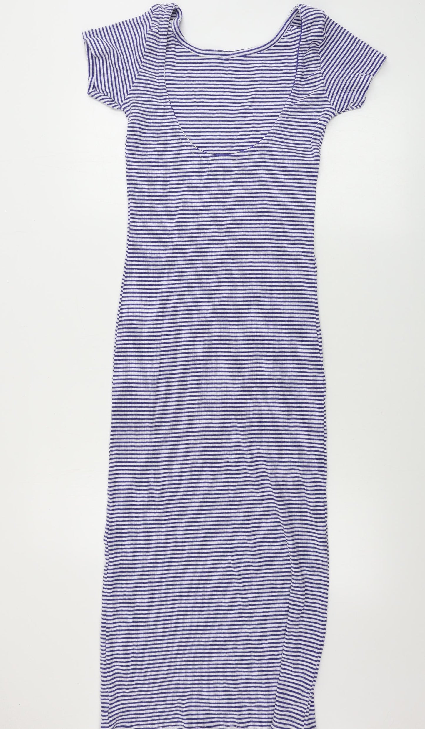 brave soul  Womens Blue Striped  Bodycon  Size M