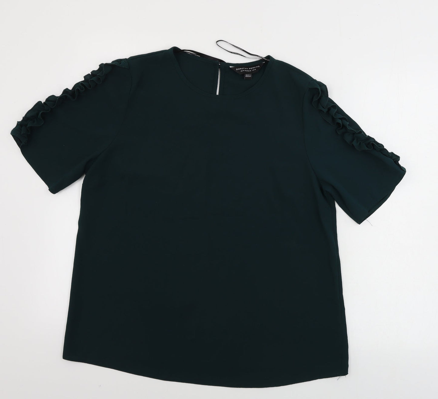 Dorothy Perkins  Womens Green   Basic Blouse Size 12