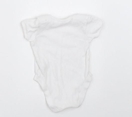 George Boys White   Babygrow One-Piece Size 0-3 Months