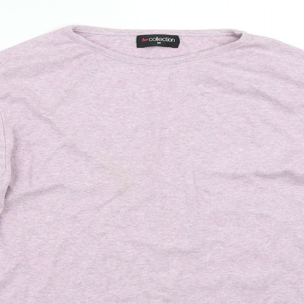 BM Collection Womens Purple   Basic T-Shirt Size M