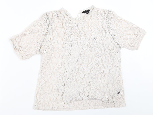 ADIVA Womens Ivory   Basic Blouse Size M