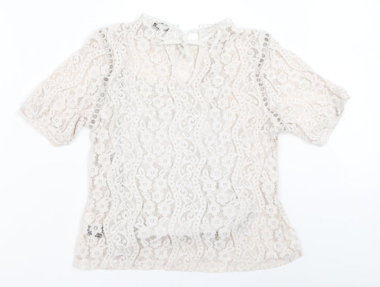 ADIVA Womens Ivory   Basic Blouse Size M