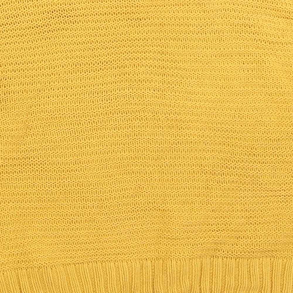 H&M Womens Yellow   Pullover Jumper Size M