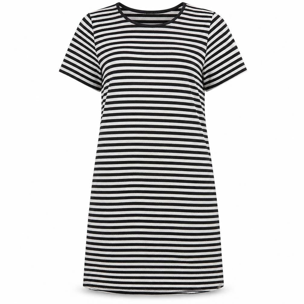 Quiz Womens White Striped  A-Line  Size 12