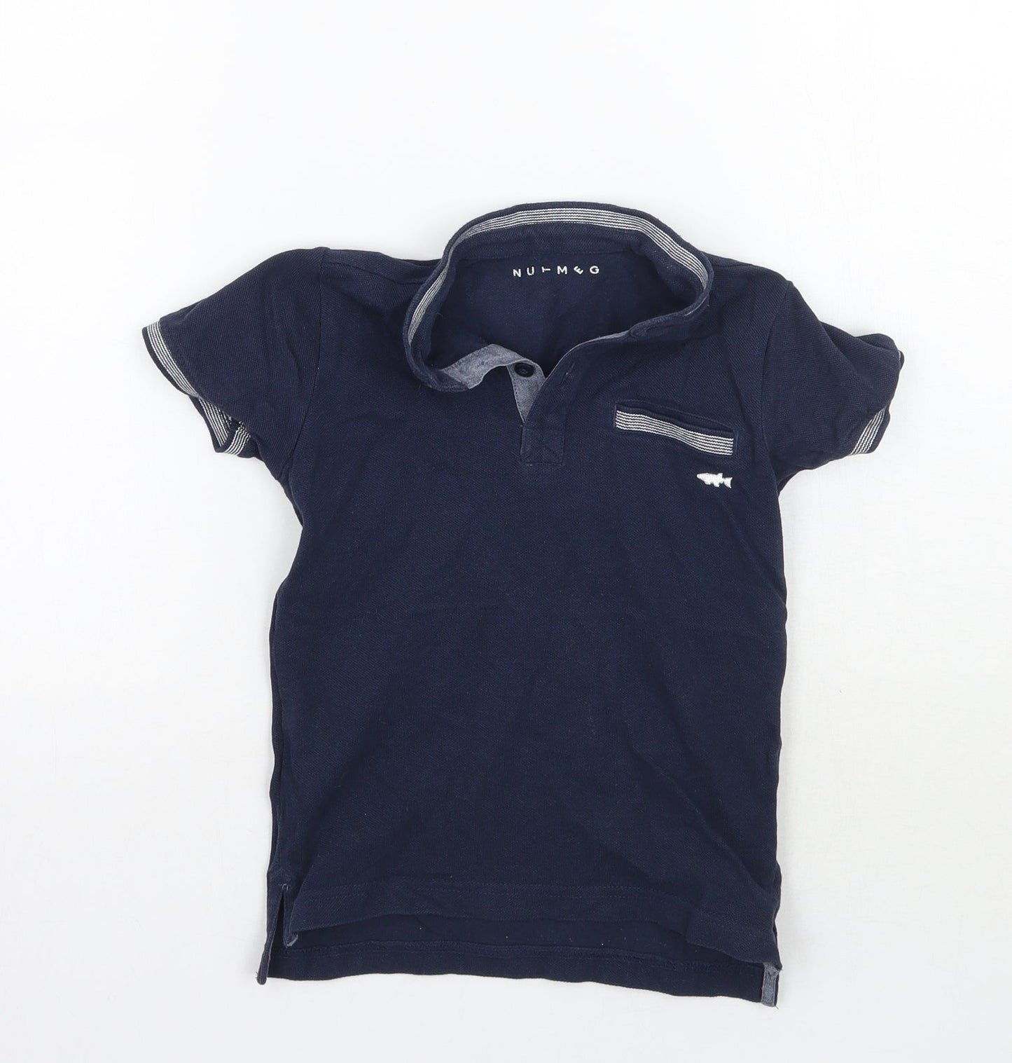 Nutmeg Boys Blue   Basic Polo Size 4-5 Years