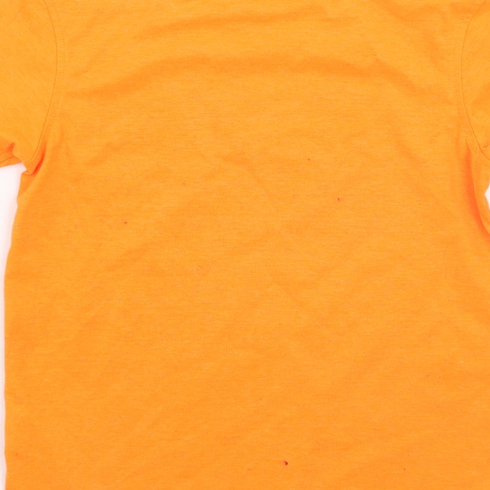 George Girls Orange   Basic T-Shirt Size 5-6 Years