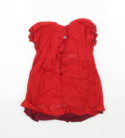 Confetti Girls Red   A-Line  Size 18 Months