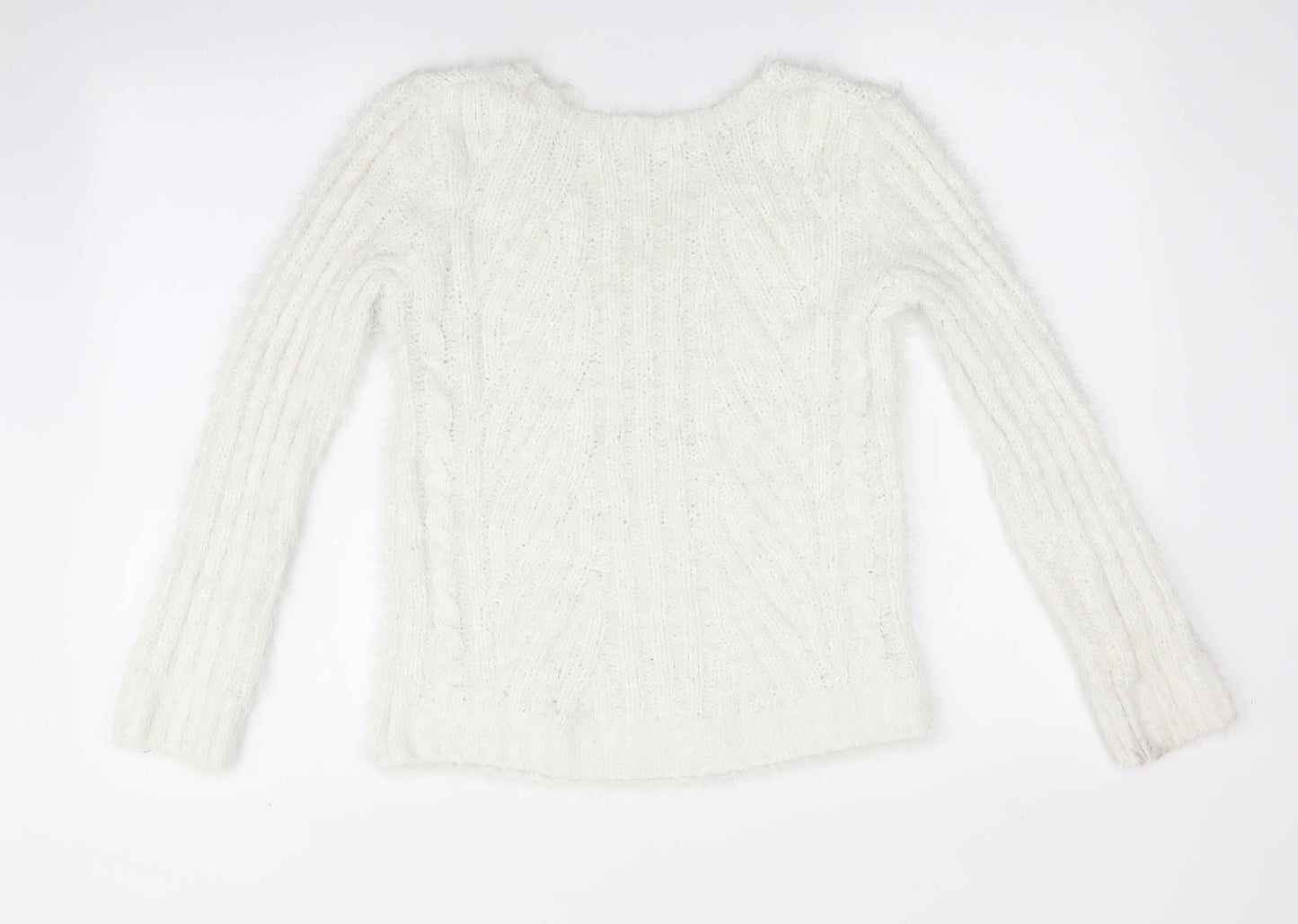 Marks and Spencer Womens Ivory   Pullover Jumper Size XS