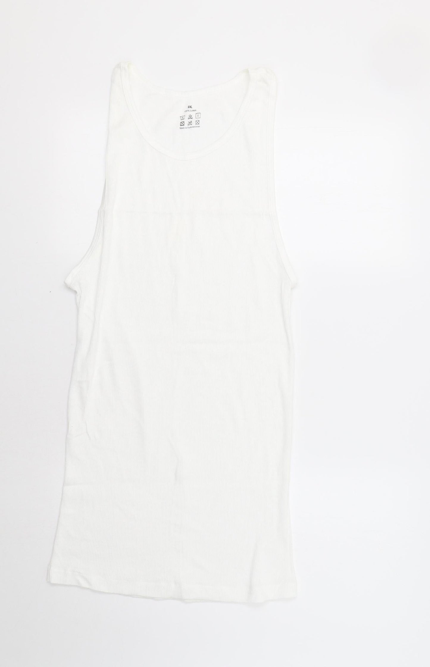 Preworn Womens White   Basic Tank Size XL