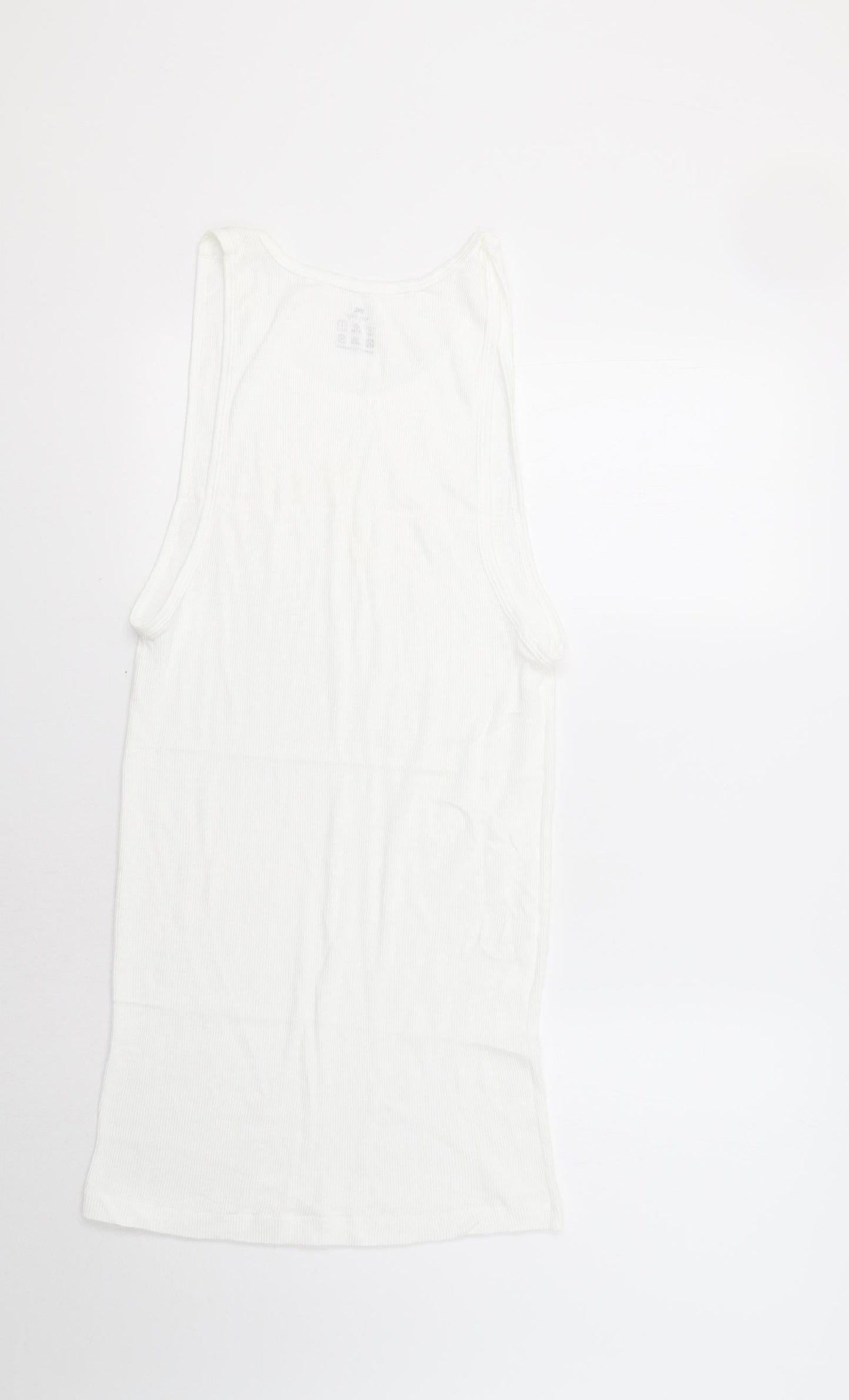 Preworn Womens White   Basic Tank Size XL