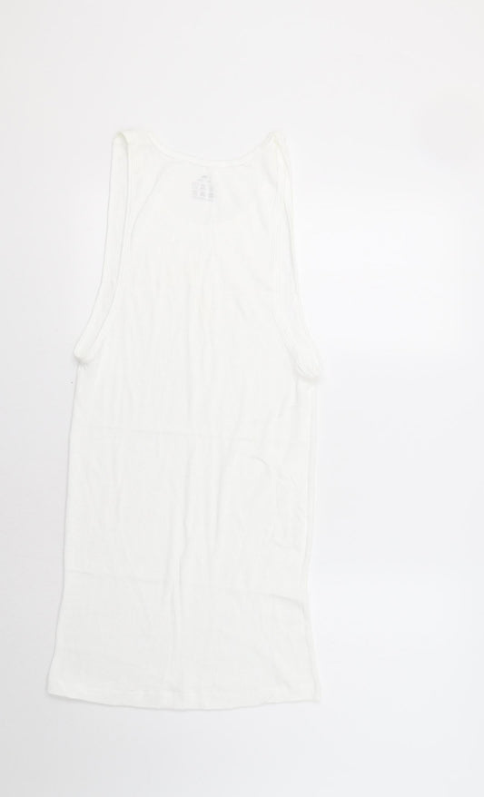 Preworn Womens White   Basic Tank Size XL