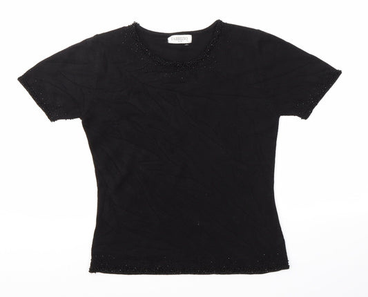 Fabrizio Womens Black   Pullover Jumper Size S