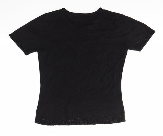 Fabrizio Womens Black   Pullover Jumper Size S
