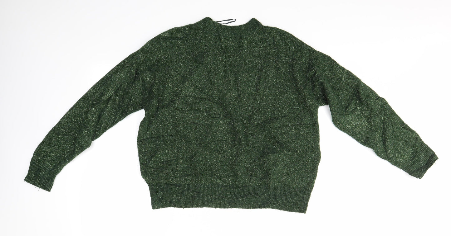 H&M Womens Green   Pullover Jumper Size S