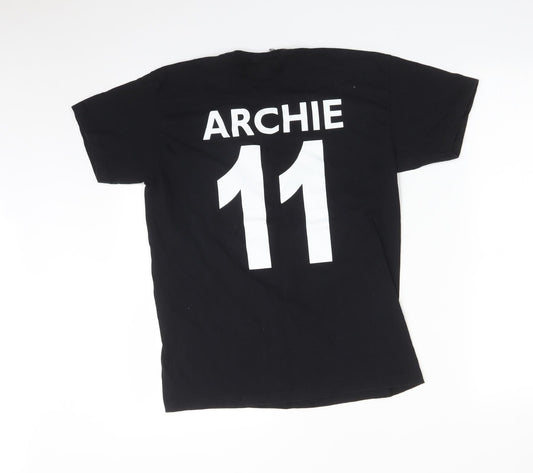 Fruit of the Loom Boys Black   Basic T-Shirt Size 12-13 Years  - MOUNTAIN BIKE
